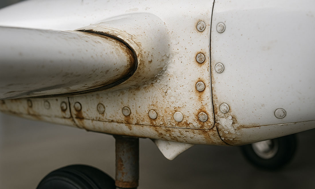 Inspeção de corrosão após operação úmida